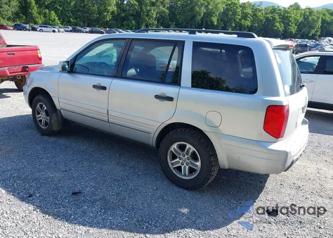 2005 Honda Pilot Ex из США, поврежденный, VIN 5FNYF18455B018646